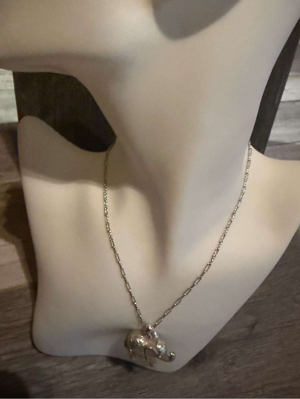 Brighton "Elphy" Silver Elephant Pendant
Necklace - 26" Long Chain - Picture 4 of 6